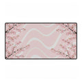 Cherry Blossom Wave Desk Mat — Pink Floral Gaming & Office Mouse Pad