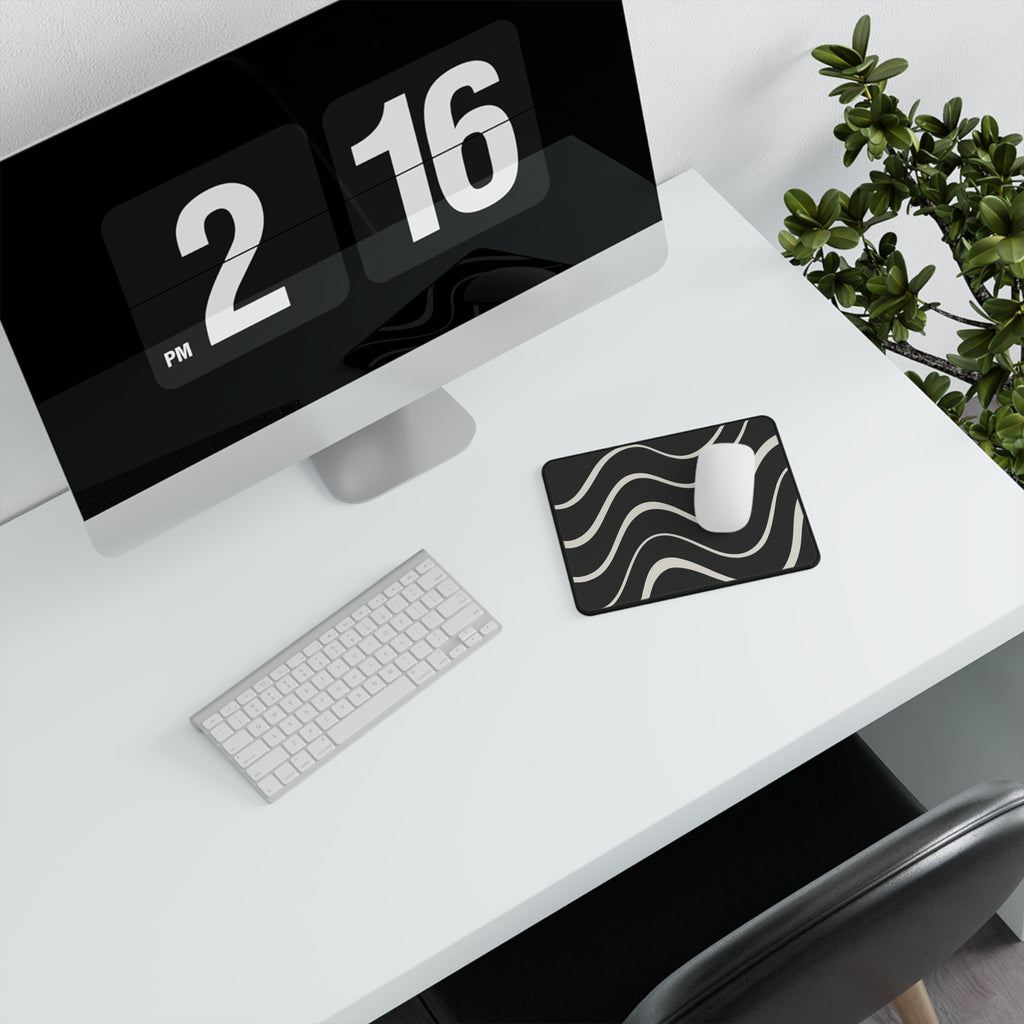 Wavy Lines Mouse Pad — Non‑Slip Gaming Desk Mat