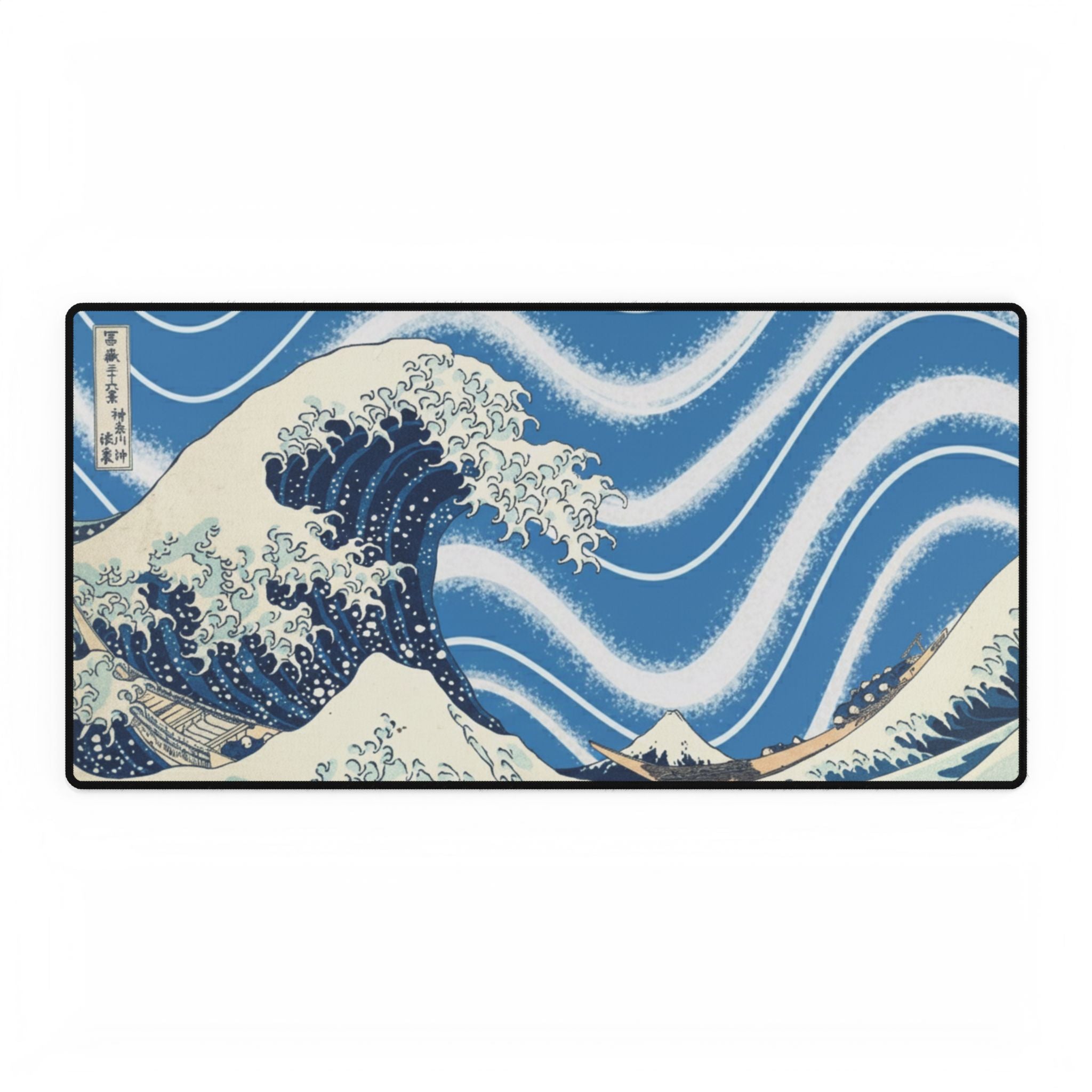 Wave Desk Mat — Inspired by The Great Wave, Large Decorative Mousepad for Home Office & Gaming